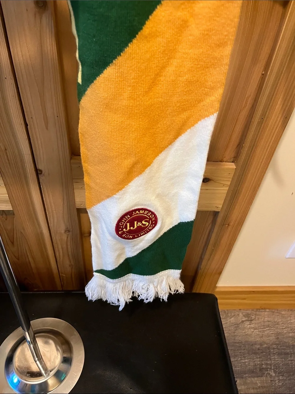 Jameson Irish Whiskey Green & Gold Branded Scarf